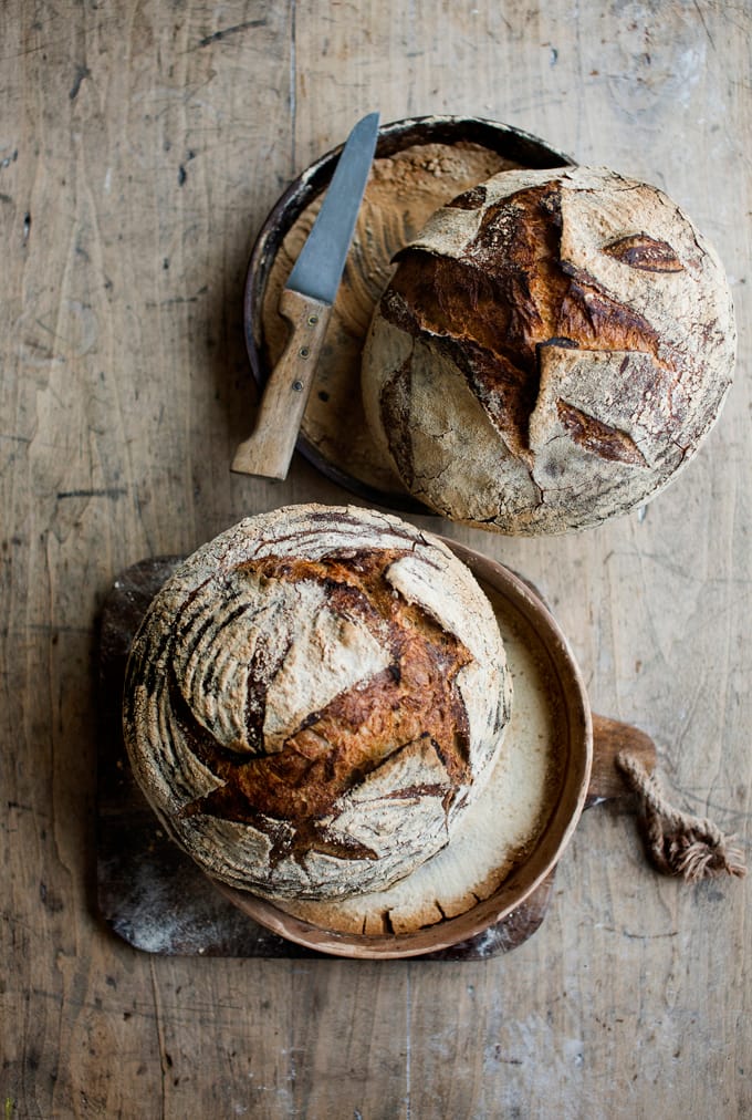 Easy-to-follow sourdough recipe for beginners - Photograph of sourdough step by step ( from Food For Thought taken by  Laura Edwards reproduced with Kind permission from Kyle Books.) 