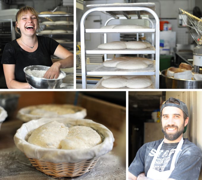 collage of sourdough and bakers