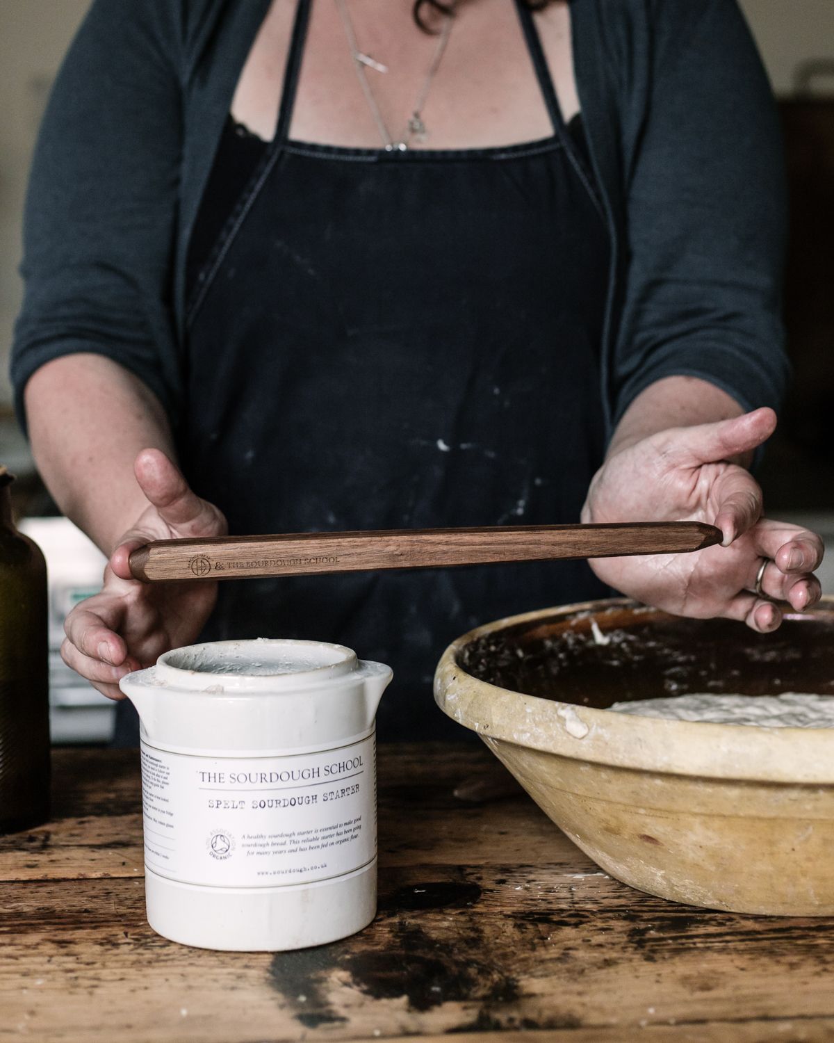 The Sourdough School - Wooden Spurtle - Image 2