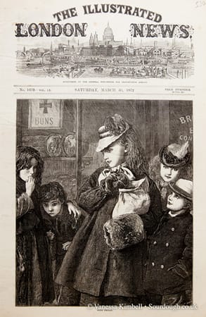 1872 – bread – people - children 1872 – Children with bread