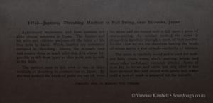 1904 – threshing machine – japan 1904 – Threshing machine - Japan