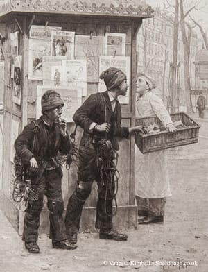 1896 – bread selling – paris – 3 A history of sourdough, bread, yeast & wheat