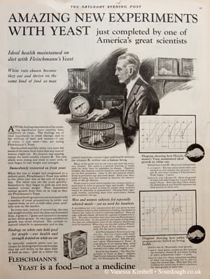 1919 – yeast – fleischmanns – us 1919 – Fleischmanns yeast – USA