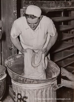 1936 – kneading – dough 1936 – Kneading dough