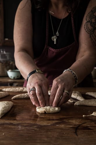 Moroccan Inspired Sourdough Naan Bread