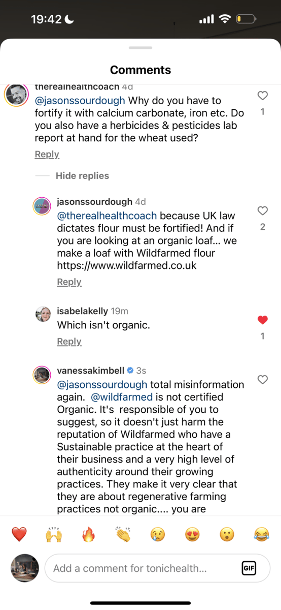 Jasons Sourdough & Lack of Evidence for Gut Health Claims and Digestibility.