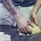 E5 founder Ben Mackinnon shaping dough