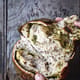 Garlic sourdough bread with prebiotic