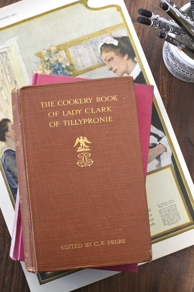 The Cookery Book of Lady Clark of TillyPronie published in 1909 is actually recipes from the latter half of the 19th century published after Lady Clark's death.