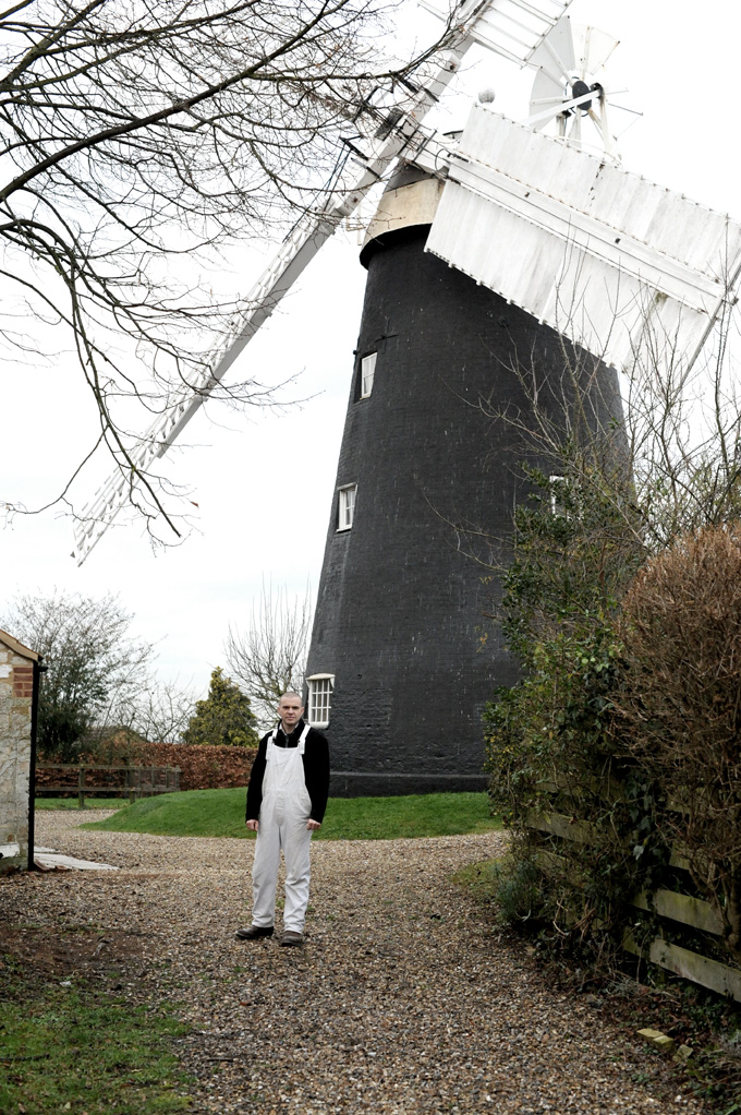 Fosters Mill built in 1855 with miller Jonathan Cook, in Cambridgeshire 