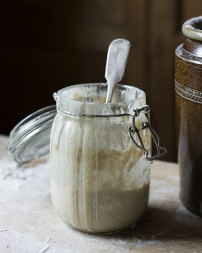 bubbly sourdough starter