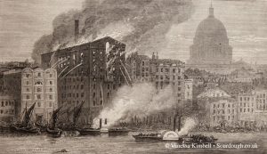 1872 – London mill fire – UK