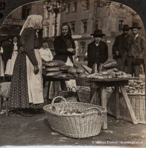 1900 - Selling bread - Poland