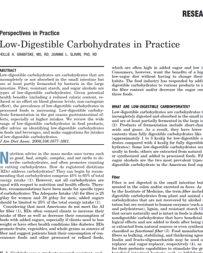 Fibre and FODMAPS