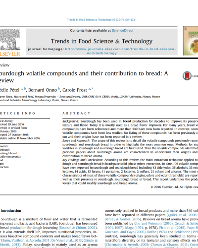 review on sourdough flavours