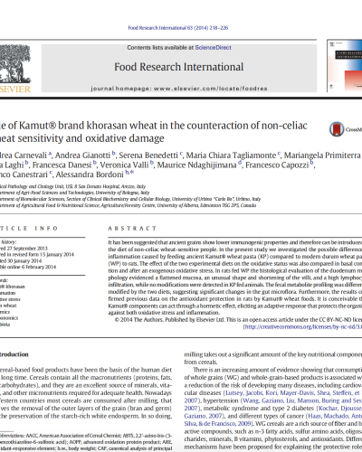 Khorasan and anti inflammation