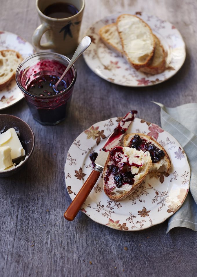 Jam on sourdough