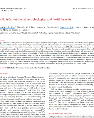 health benefits of kefir