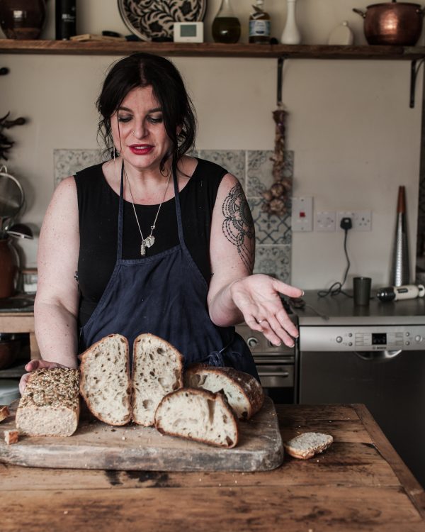 vanessa with fresh sourdough