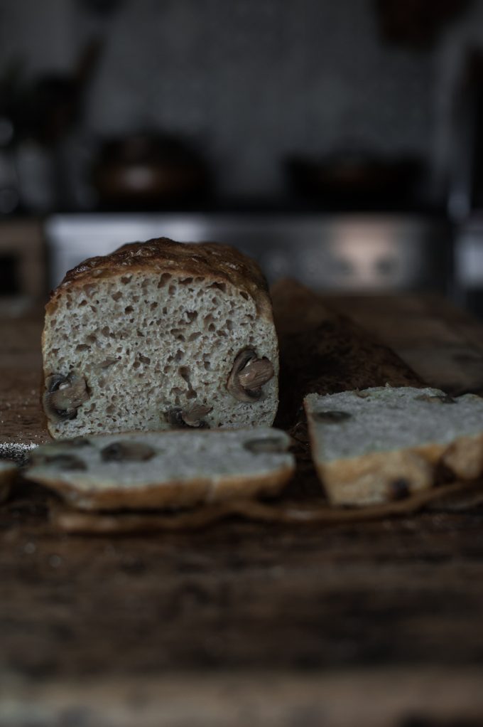 Sourdough mushroom bread