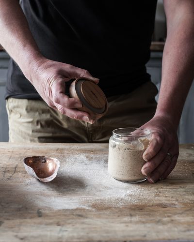 Creating a sourdough starter