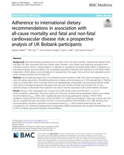 Diet and CVD