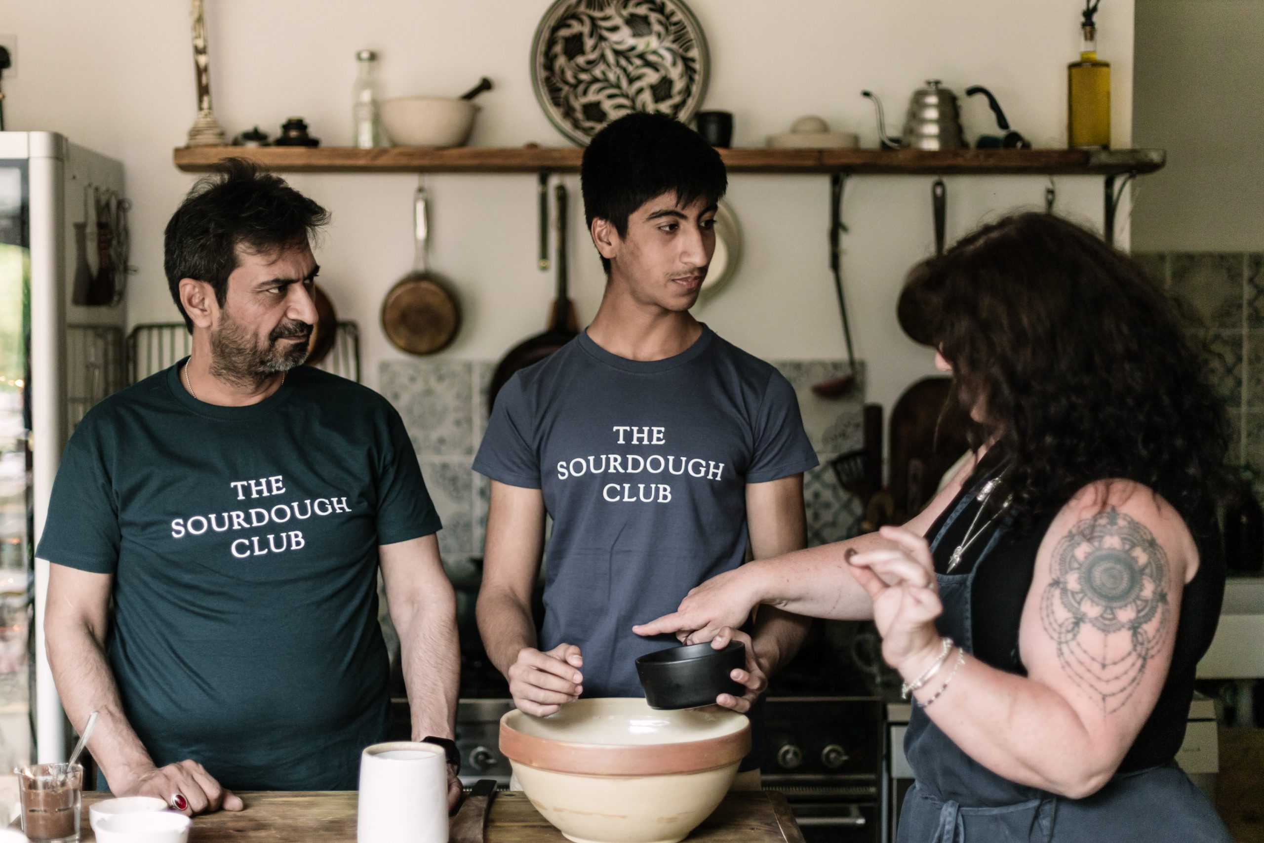 is sourdough is better - Vanessa explains about sourdough at the table baking 