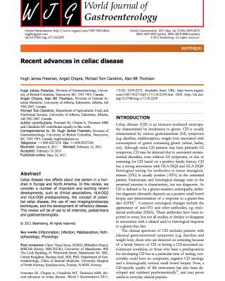 Recent advances in celiac disease