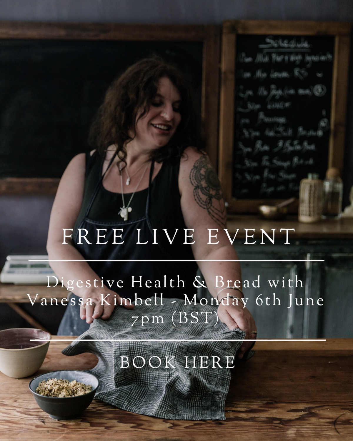 Join Vanessa for a free live event on Monday 6th June 7pm (BST)