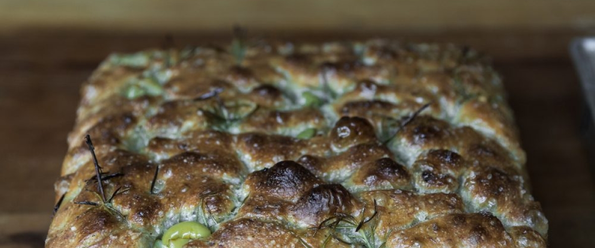 Olive, Rosemary & Sea Salt Sourdough Focaccia Recipe by Michael James