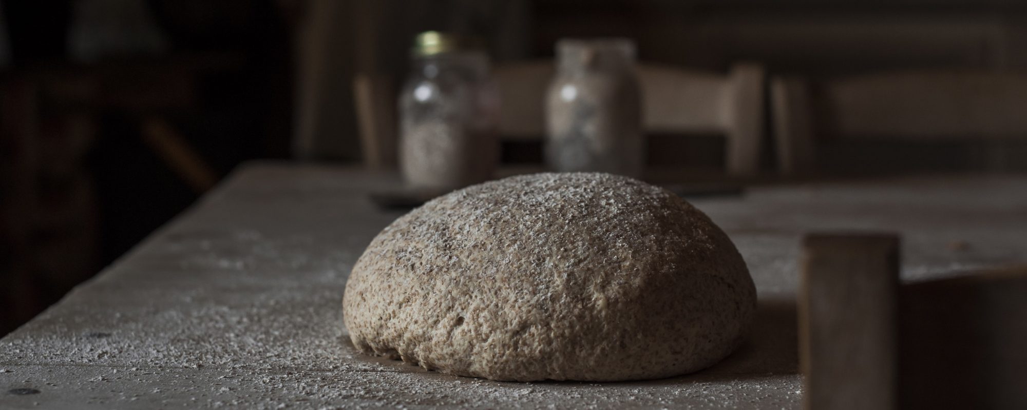 baking in italy - bread a the kitchen table