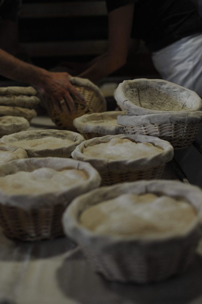 Retarded bread proofing in the bakery that made retired bread famous Tartine bakery photo by Vanessa Kimbell