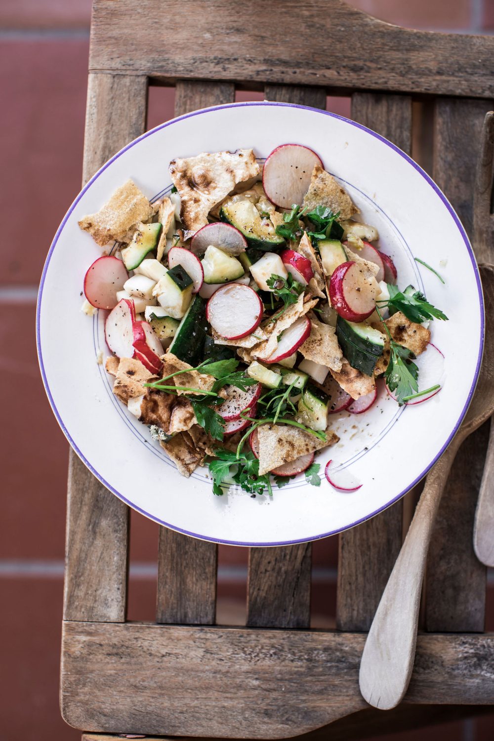 fresh summer salad in a bowl